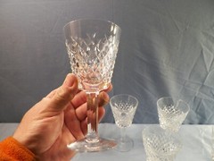 Set of 6 Waterford Crystal Alana Wine Goblets 5 7/8″ Tall