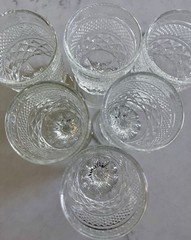 6. Vintage Anchor Hocking WEXFORD WINE GOBLETS 5 3/8″ tall