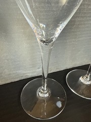 Baccarat Champagne Tulip St Remy Crystal Glasses 8 3/8″ Set of 2