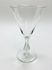 Kosta Boda GRACE Water Goblet Glass 6 7/8″ Bubble Stem Flared Crystal Sweden