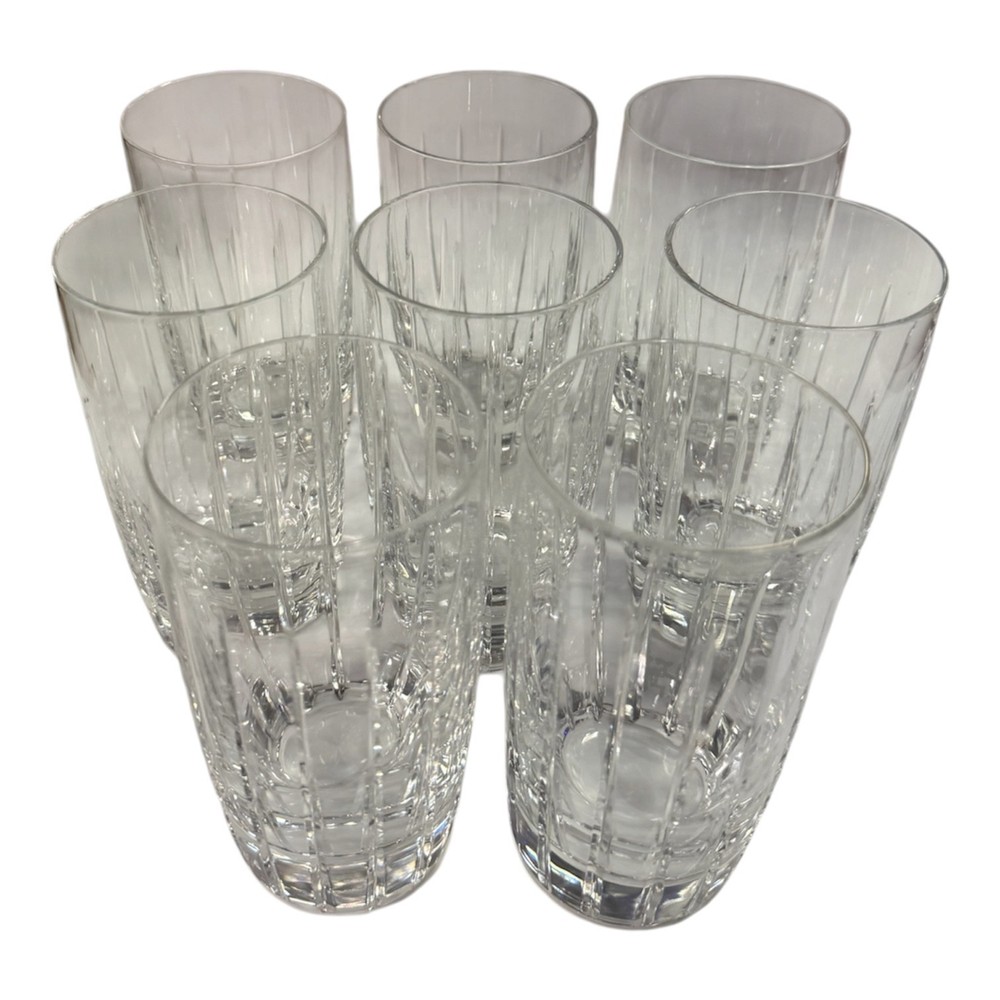 LENOX STARFIRE HIGHBALLS TUMBLERS CONCORD BARWARE SET OF 8