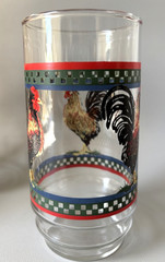 Set of 5 Vintage Libbey Ella’s Rooster Tumblers Mid Century Glassware Farmhouse