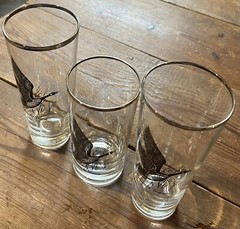 Set Of 3 Vintage Federal Glass Canada Goose Glasses – 2 Highball & 1 Tumbler