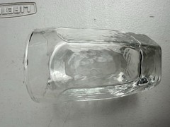 5 Libbey Chivalry Clear Juice Shot Glasses Set Textured Faceted Panel Tumblers