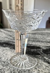 Vtg ST LOUIS Champagne Glass Mussette Pattern France Cut Crystal
