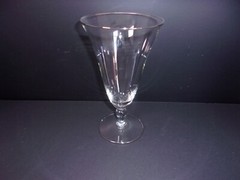 Set of 3 Crystal Water Goblets with Platinum Trim 12 oz. 6 7/8″ T. & 4″ W.