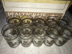 PFALTZGRAFF Libbey VILLAGE Pattern GLASSWARE Set of 10 Cooler GLASS 16oz TUMBLER