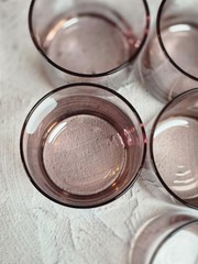 Libbey Metropolitan Plum Old Fashion Rocks Glasses Set Of 7 Lowball Barware