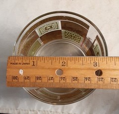 4-Georges Briard Signed 22K Golden Celeste Low Ball Rocks Glasses EXCELLENT