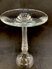 ANTIQUE Central Glass Works 1470 Clear Water (wine) Goblet 8.5″