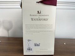 WATERFORD Robert Mondavi Chardonnay Wine Crystal 2006 H8.4″, 22 oz., Pair, NWB