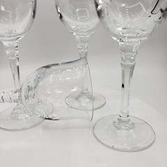 Kirkland by Towle Cut Crystal Stemware. Wine Set Of 4 Discontinued 7 1/4”H