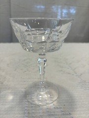 Vintage Set of 2 Cherbourg 24% French Lead Crystal Unit No. 3 Champagne/Sherbet