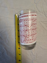 Hazel Atlas State Glass New York State Song 5 Inch