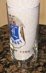 Toledo Ohio LIBBEY Closed High School Class of 1950 Reunion Drink Glass Souvenir