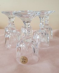 Vintage RCR Royal Crystal Rock Gemuine lead 24% Crystal shot glasses