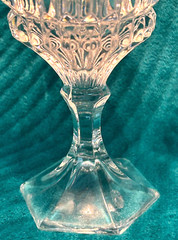 SET(S) OF 2 FOSTORIA HERITAGE CLEAR 7 1/4″ LEAD CRYSTAL WATER GOBLETS-EC (X4)
