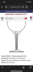 Bohemia Crystal Crystalex Air Twist Stem Claret Glasses Set Of 5
