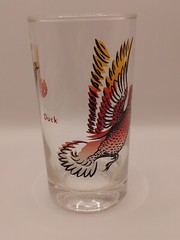Set of 4 Vintage Hazel Atlas Wild Fowl Glasses