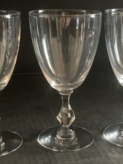Tiffin Petite Water Goblets – 6 1/2″ Tall. Set Of 4 – See Description