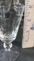 Set of 8 Crystal Mixed Clear Bar Glasses Perfect All Are 4″ Tall D 1.75″ & 2.75″