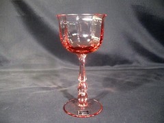 Mikasa Terrace Coral Optic Wine Glasses Set of 4
