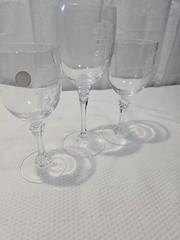 Towle Crystal Pedestal Water Goblets ( CREAMER) Genuine Lead Crystal