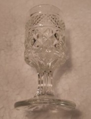 VINTAGE ANCHOR HOCKING WEXFORD WINE OR JUICE GLASS STEMWARE ONE PIECE B14