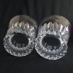 Baccarat Year Tumbler Vita 2019 Crystal Rock Glass Set of 2 Unused with Box Gift