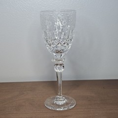 Rogaska Gallia Cut Crystal Diamond Cut Tall Wine Glass