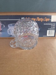 Anchor Hocking 12 Arlington Party Cups 6 Oz Clear Glass Vintage Style