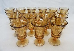 Vintage Fostoria Jamestown Amber Footed Juice Goblet(s) Tumbler(s) MINTY MINT