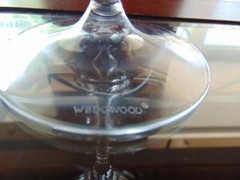 Wedgwood WWC21 Crystal Water Glass 9 1/8 in 14 oz Vertical Cuts