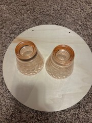 Jeanette Chantilly Pink Old Fashioned Style Glasses Set Of 2