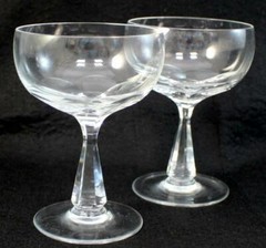 Spode Crystal SONATA 2 Champagne/Tall Sherbets GREAT CONDITION