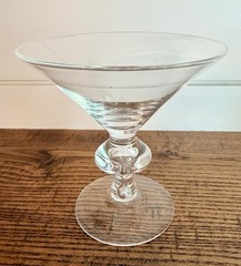 Steuben-Two Mid-Century Modern #7737 Champagne Coupes by Sydney Waugh C. 1937