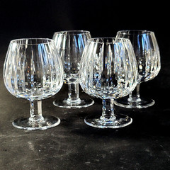 ASTRAL PEERAGE BRANDY SNIFFTERS, Cut Lead Crystal, 5 1/4″, 12 oz, 4PC