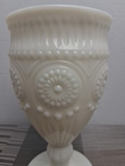 The Pioneer Woman Adeline Snow Goblet Tumbler Chalice Milk Glass White Gibson