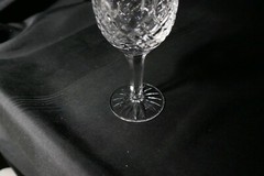 Astral Cut Glass Mira Wine Stem Clear Cut 5 7/8″ T Capacity 6 oz ca 1985-97