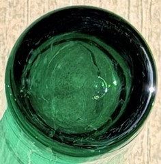 4 Italian Hand Blown Emerald Green Art Glasses Modernist Architectural Design