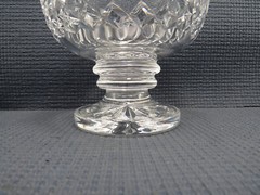 Waterford Crystal Clara Pattern Small Footed Bowl 5 1/8″W X 4 3/8″T