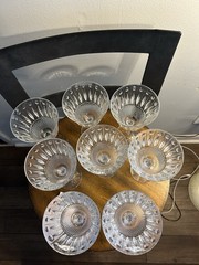 Shannon Crystal Godinger Sutton Place Water Wine Goblet 8pc Set w/Box 30783