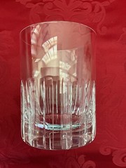 NIB FLAWLESS Unique BACCARAT Glass ROTARY Crystal TRIPLE DOF TUMBLER ICE HOLDER