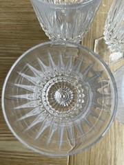 Vintage Fostoria Heritage Clear Crystal Iced Tea Goblets Water Glasses-Set of 4