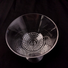Duncan Miller Teardrop pattern Clear Glass – 3 Cocktail Glasses