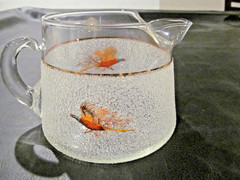 WEST VIRGINIA GLASS GAME BIRDS 4 1/2″ FROSTED PEBBLED GLASS PHEASANT PITCHER