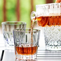 Japanese Style Edo Kiriko Glass Crystal Whiskey Glass Tumbler,Beer Mug 12oz 1PC