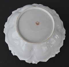 RS Prussia Heavy Cobalt Gold Roses Mold 90 Bowl