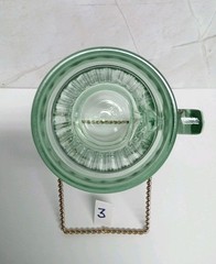 6 Vtg Anchor Hocking Green Tankard Beer Mug Glasses Line Lites Ribbed