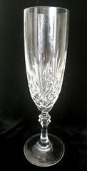 TIFFANY & CO. NEWPORT FLUTED CHAMPAIGN GLASS DISCONTINUED PIECE 8 1/8 INCHES